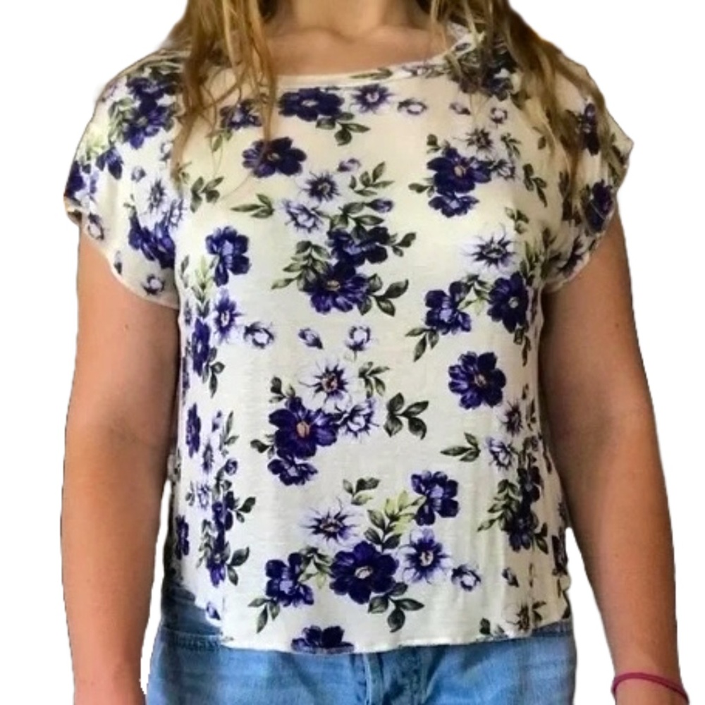 Floral PacSun Short Sleeve Top